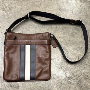 Coach Brown Leather Men's Bag